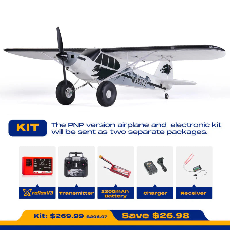 【Double Discount】🚨 FMS PA-18 Super Cub - 1300mm wingspan Raptor! 🛩️