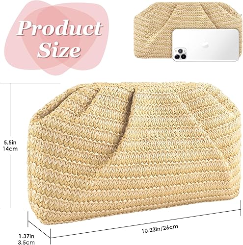 Pochette da donna elegante, borsa da sera plissettata, borsa a tracolla, borsa a busta con 2 catene staccabili